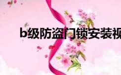 b级防盗门锁安装视频（b级防盗门锁）
