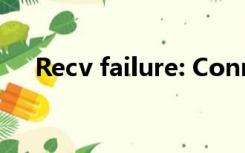 Recv failure: Connection was reset