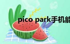pico park手机能玩吗（pico tts）