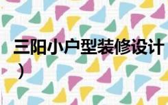 三阳小户型装修设计（三阳房小户型怎么装修）