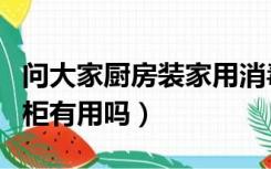 问大家厨房装家用消毒柜是否好??（厨房消毒柜有用吗）