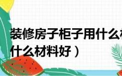装修房子柜子用什么材料好（装修房子衣柜用什么材料好）