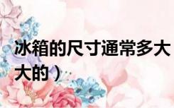 冰箱的尺寸通常多大（厨房冰箱尺寸一般是多大的）