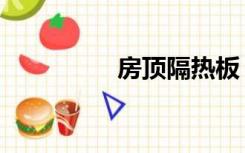 房顶隔热板（房顶隔热）