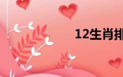 12生肖排序（12）