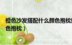橙色沙发搭配什么颜色抱枕好看图片（橙色沙发搭配什么颜色抱枕）