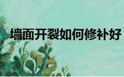 墙面开裂如何修补好（墙面开裂如何修补）