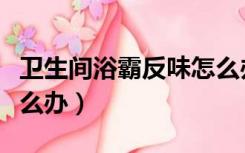 卫生间浴霸反味怎么办（卫生间浴缸反臭味怎么办）