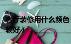 客厅装修用什么颜色（客厅装修用什么颜色比较好）