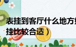 表挂到客厅什么地方好（挂表在客厅应该怎么挂比较合适）