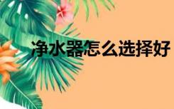 净水器怎么选择好（净水器怎么选择）