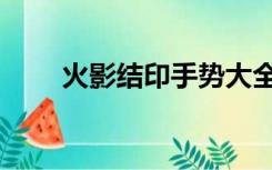 火影结印手势大全忍术（火影结印）