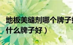 地板美缝剂哪个牌子好（地板用的美缝剂选择什么牌子好）