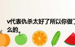 v代表仇杀太好了所以你做了一个有没有第二部或者续集什么的_