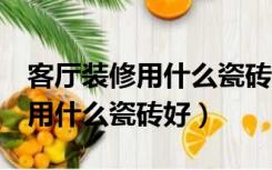 客厅装修用什么瓷砖好 瓷砖 石材（客厅装修用什么瓷砖好）