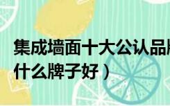 集成墙面十大公认品牌排行有哪些（集成墙面什么牌子好）