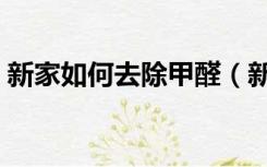 新家如何去除甲醛（新家如何快速去甲醛味）