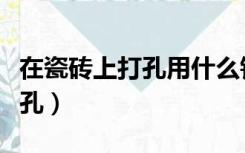 在瓷砖上打孔用什么钻头（瓷砖用什么钻头打孔）