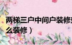 两梯三户中间户装修效果图（一梯三户中户怎么装修）