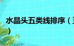 水晶头五类线排序（五类线水晶头线序是什么）