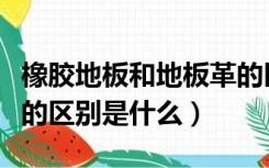 橡胶地板和地板革的区别（地板革和塑胶地板的区别是什么）