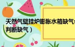 天然气壁挂炉膨胀水箱缺气会怎么样（壁挂炉膨胀水箱怎么判断缺气）