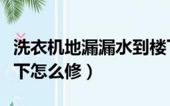 洗衣机地漏漏水到楼下怎么修（地漏漏水到楼下怎么修）