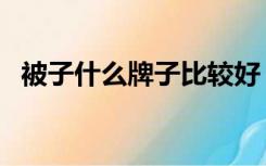 被子什么牌子比较好（被子什么牌子的好）