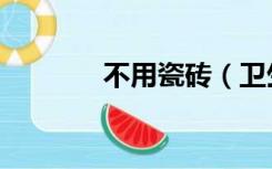 不用瓷砖（卫生间怎么装修）