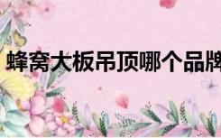 蜂窝大板吊顶哪个品牌好（吊顶哪个品牌好）