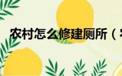 农村怎么修建厕所（农村现代厕所怎么建）