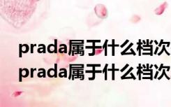 prada属于什么档次芬迪和lv是一个档次吗（prada属于什么档次）