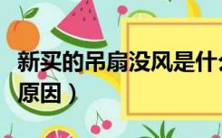 新买的吊扇没风是什么原因（吊扇没风是什么原因）