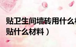 贴卫生间墙砖用什么材料（卫生间墙壁都可以贴什么材料）