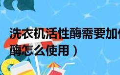 洗衣机活性酶需要加什么东西吗（洗衣机活性酶怎么使用）