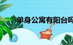 单身公寓有阳台吗（公寓有阳台吗）