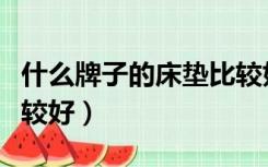 什么牌子的床垫比较好睡（什么牌子的床垫比较好）