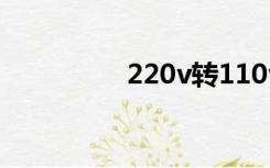 220v转110v电源转换器