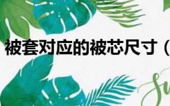 被套对应的被芯尺寸（被套被芯尺寸是多少）