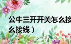 公牛三开开关怎么接线12（公牛三开开关怎么接线）