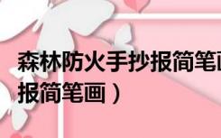 森林防火手抄报简笔画一等奖（森林防火手抄报简笔画）