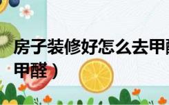 房子装修好怎么去甲醛快（房子装修好怎么去甲醛）