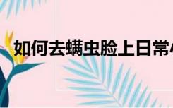如何去螨虫脸上日常小方法（如何去螨虫）