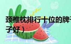 颈椎枕排行十位的牌子有哪些（颈椎枕什么牌子好）