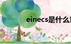 einecs是什么意思（einecs）