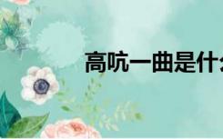 高吭一曲是什么意思（高吭）