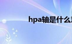 hpa轴是什么意思（hpa轴）