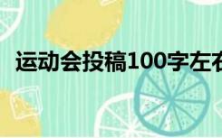 运动会投稿100字左右(15篇)并且自己写的