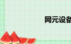 网元设备（网元）