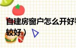 自建房窗户怎么开好看（自建房装什么窗户比较好）